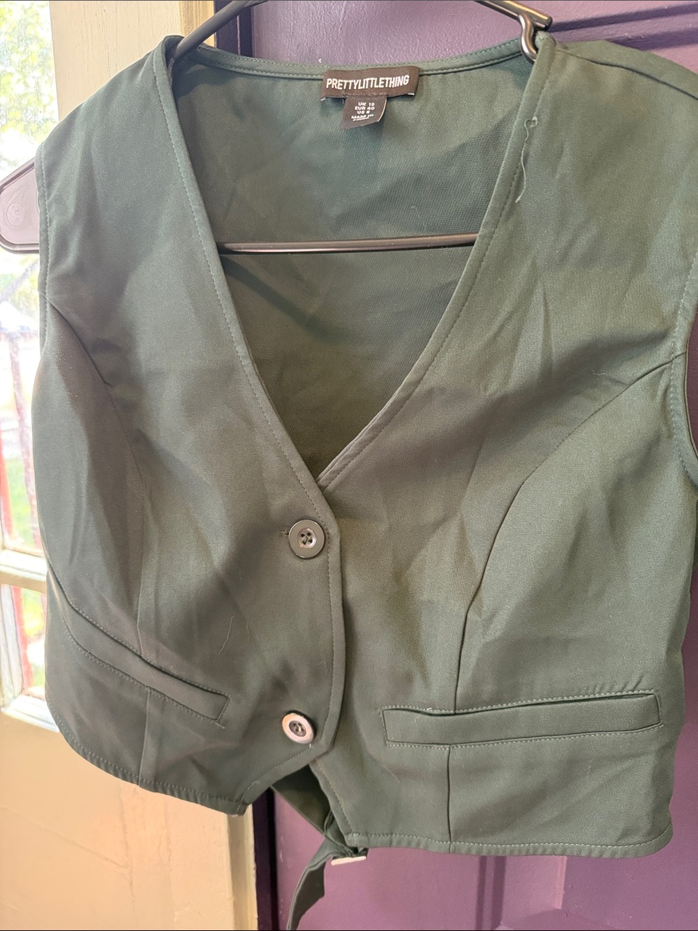 PrettyLittleThing Women's Green Vest